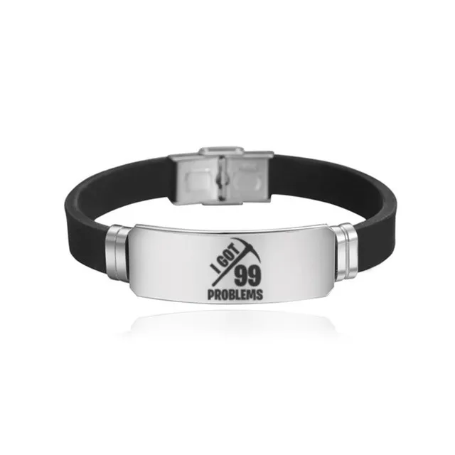 Adjustable silicone unisex Fortnite bracelet L