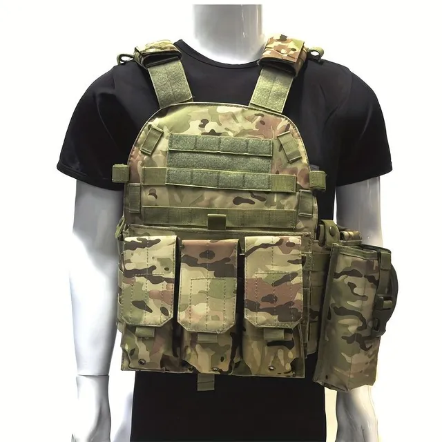 600D Oxford Tkanina Outdoor Vest, Multifunctional Fighting Vest, Outdoor Training Equipment CS