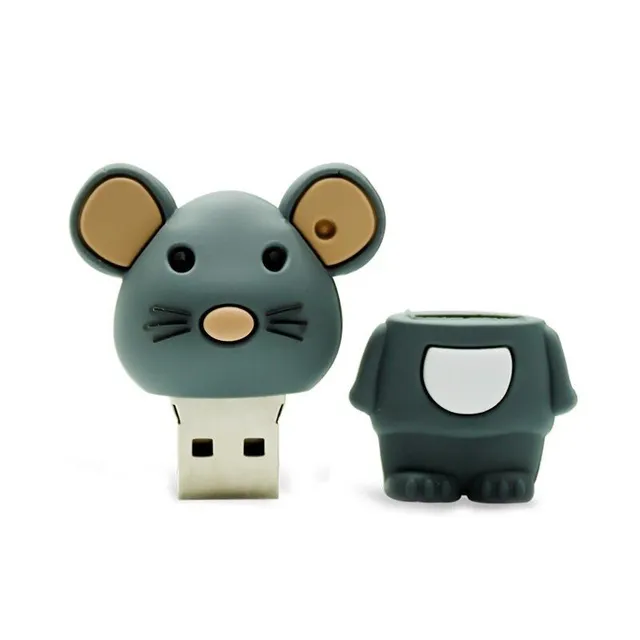 Mouse with USB flash drive