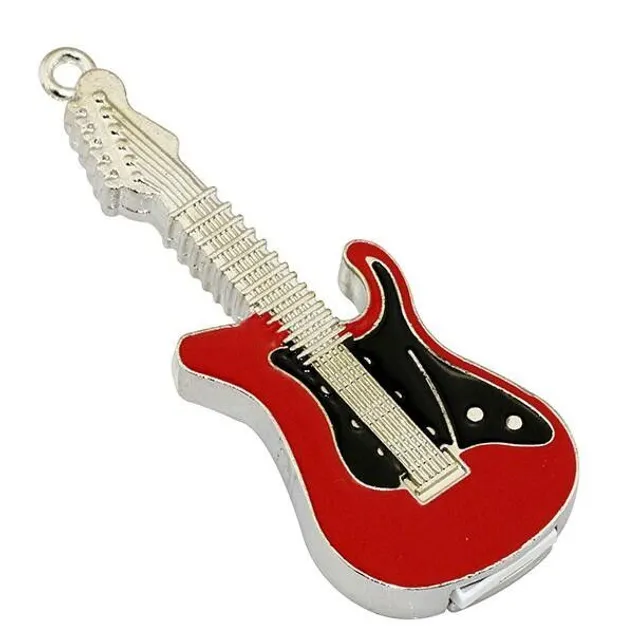 Pamięć flash USB gitara elektryczna czerwona 32GB