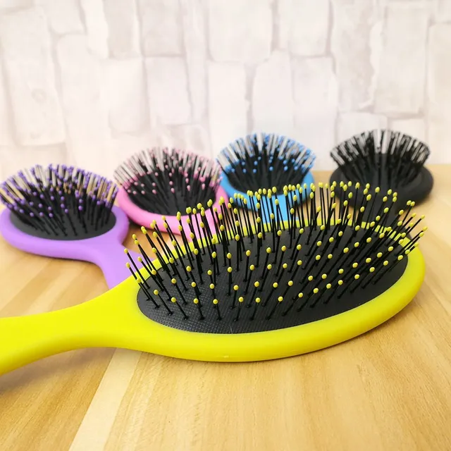 Colorful hair brush