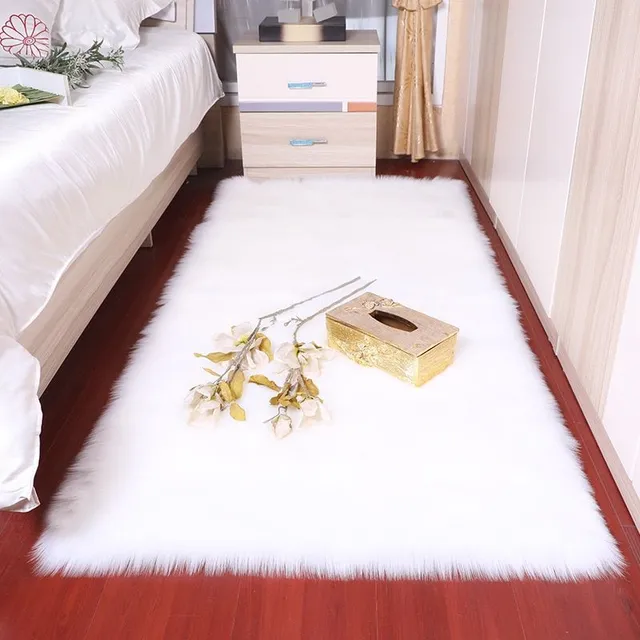 Nádherné chlupaté dekorační koberečky