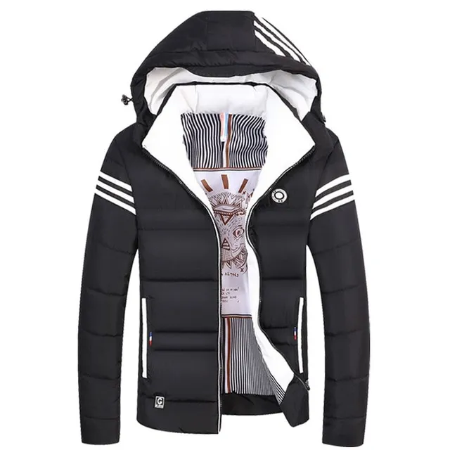 Men's winter jacket with hood Winter