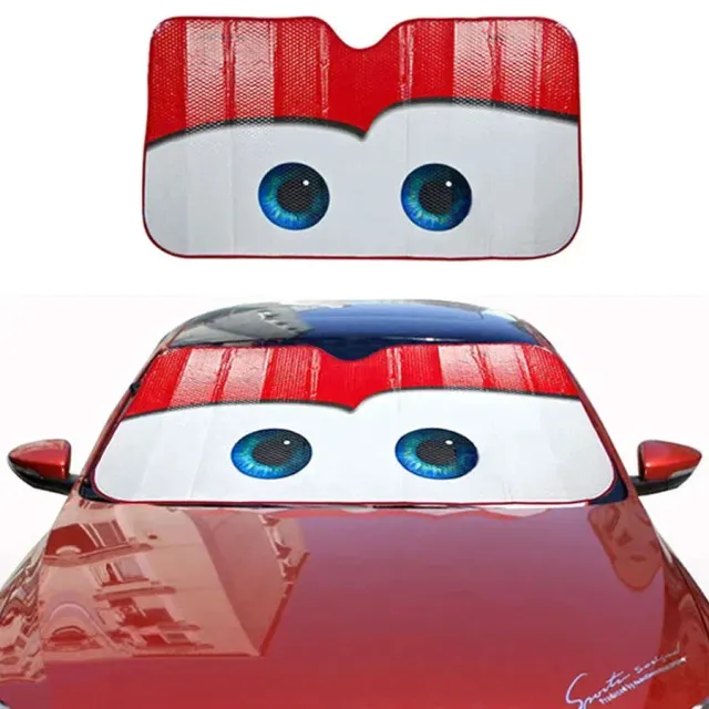 Eyes Heating sun visor of windshield