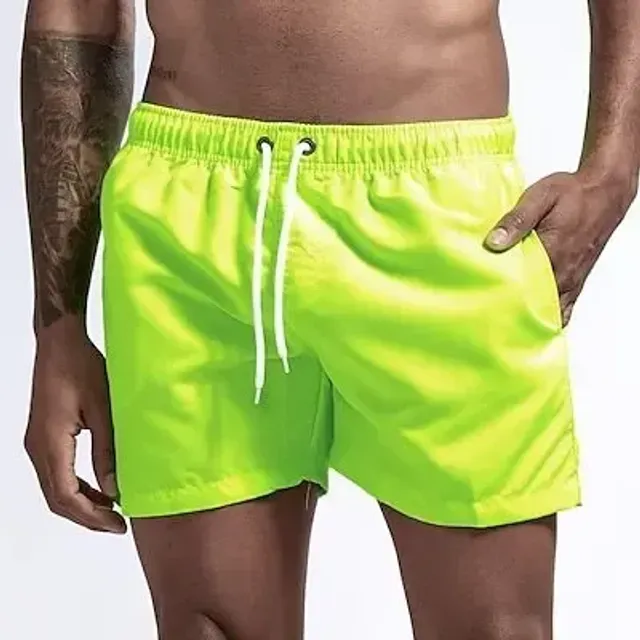 Men's swim shorts with quick-drying material and pockets