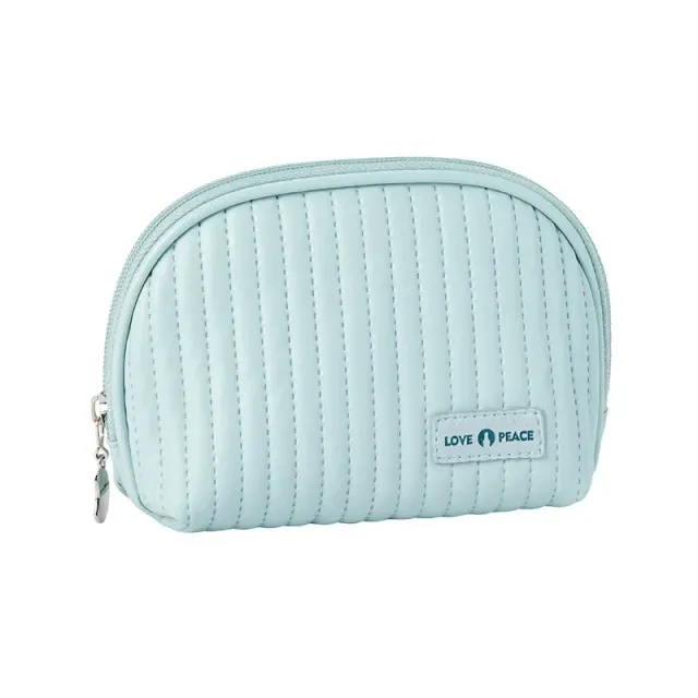 Preferable women's cosmetic bag made of PU leather on roads with waterproof treatment