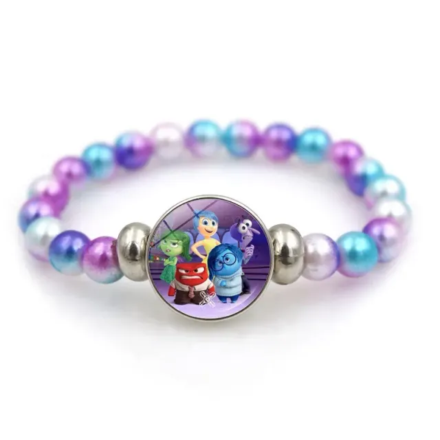 Colorful baby bead bracelet with pictured figure from a fairy tale In the head 2 - Inside Out 2