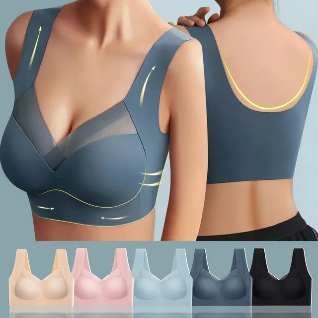 Women's seamless bra in large sizes - comfortable bra without bones with excellent support