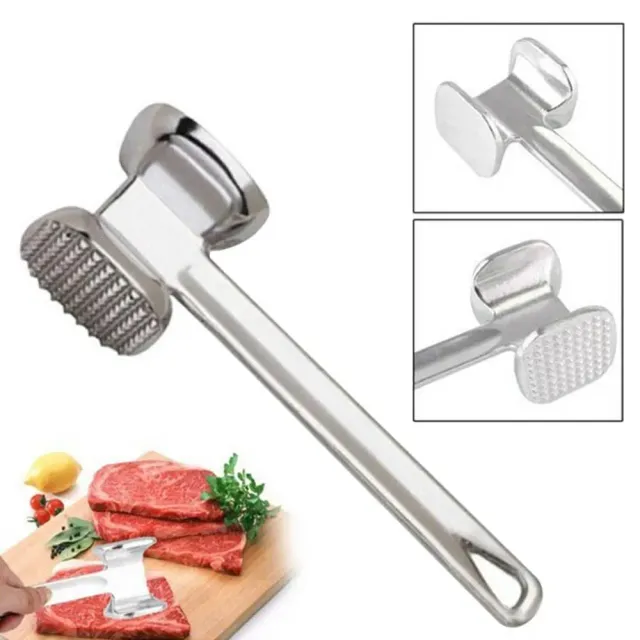 1 Hammer for meat with two sides for tearing of stainless steel