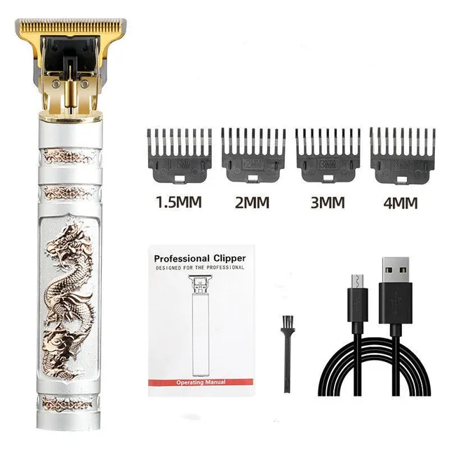 Electric wireless hair trimmer with USB charging