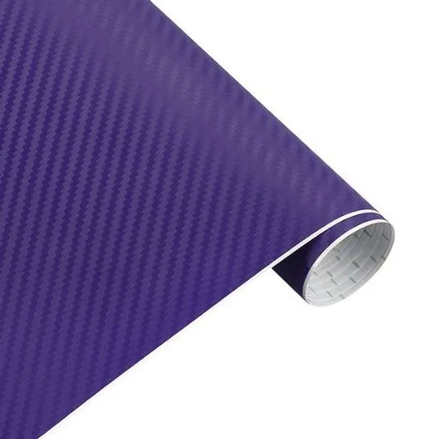 Folie de carbon 3D - 11 culori, 30x127 cm purple