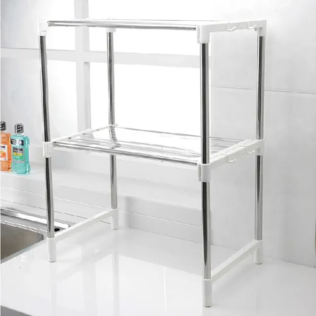 1pc multifunctional microwave Stainless steel shelf adjustable