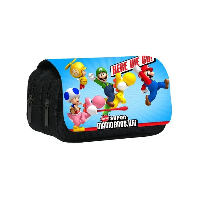 School pencil case with Super Mario motifs