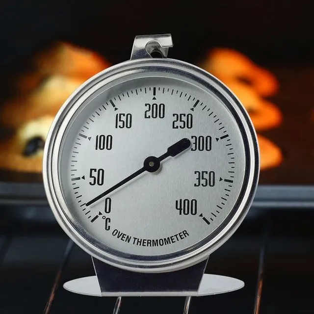 Konyhai rozsdamentes acél hőmérő sütőhöz - 0-400°C