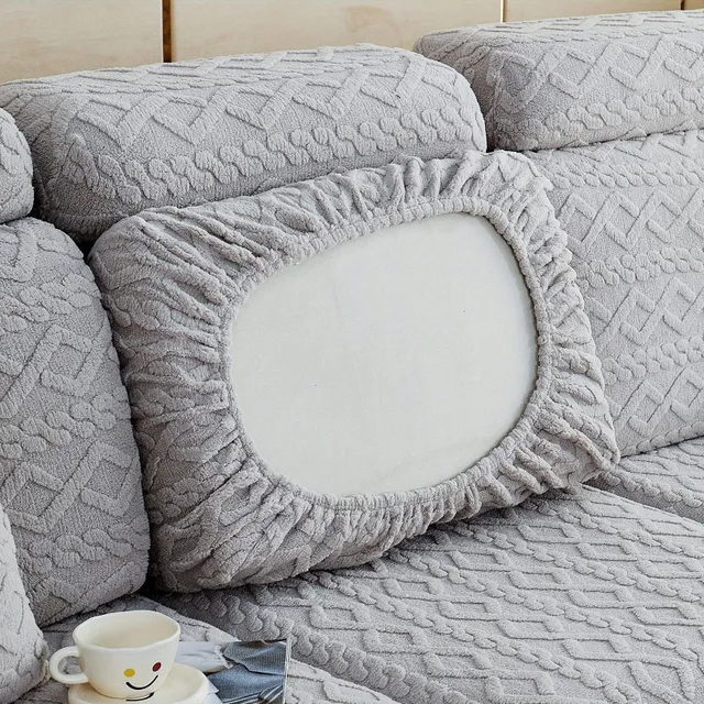 1ks Stretch Couch na pohovke s Proslip Base - Chráni Pillow Pohovky pred domom Domáce zvieratá, Deti a mačky - Zamat Couch na sedacích súpravách (prípad na vankúš)