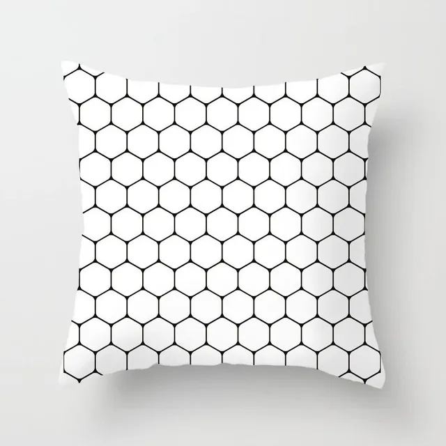 Pillow cover with geometric shapes 28 450-450-mm