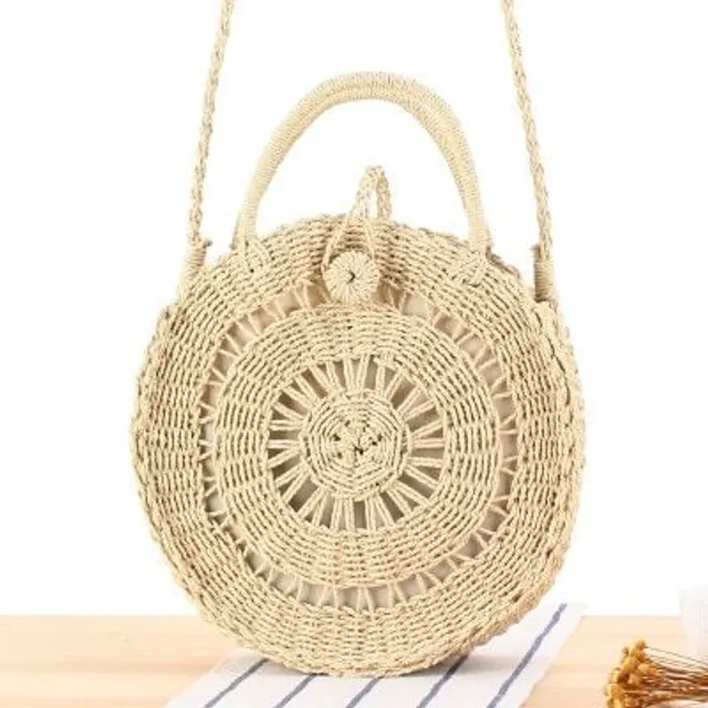 Hand knitted rattan shoulder bag - many types to choose from