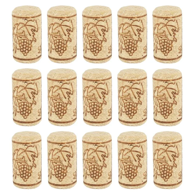 Cork wine stoppers with printing 100 pcs