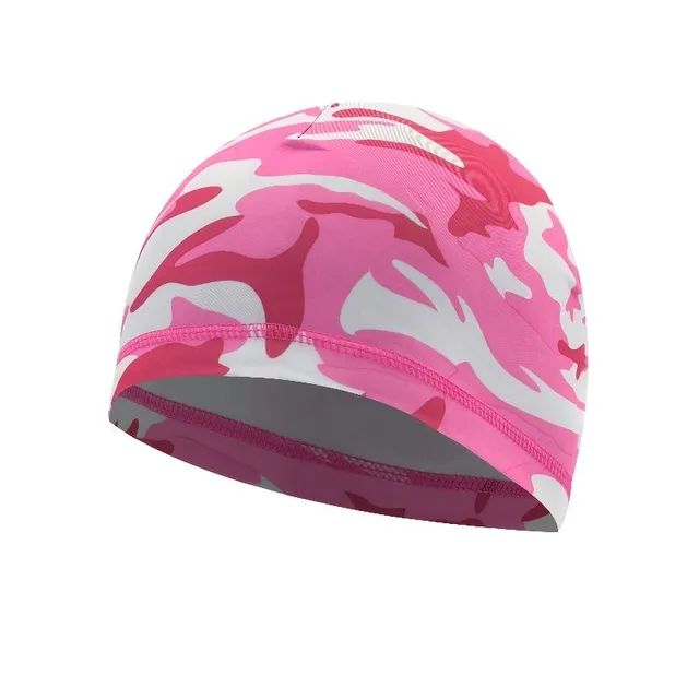 Universal cycling hat with camouflage printing - fast drying lining, breathable, suitable for sport, hiking, swimming