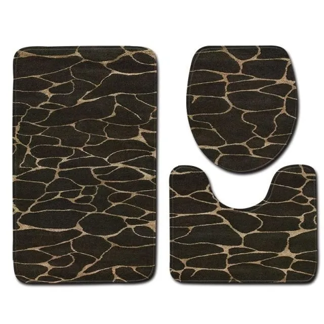 Bathroom set with marble pattern c009 40x60cm