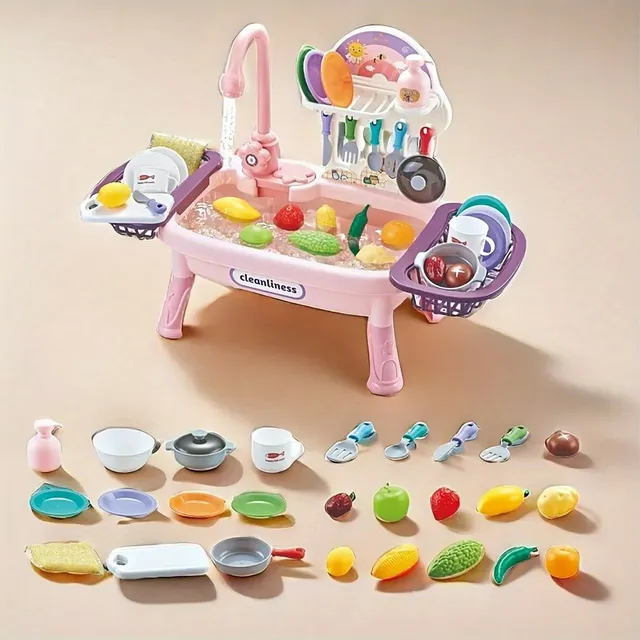 Children's Game Kitchen Kitchen Kit with Dishwasher