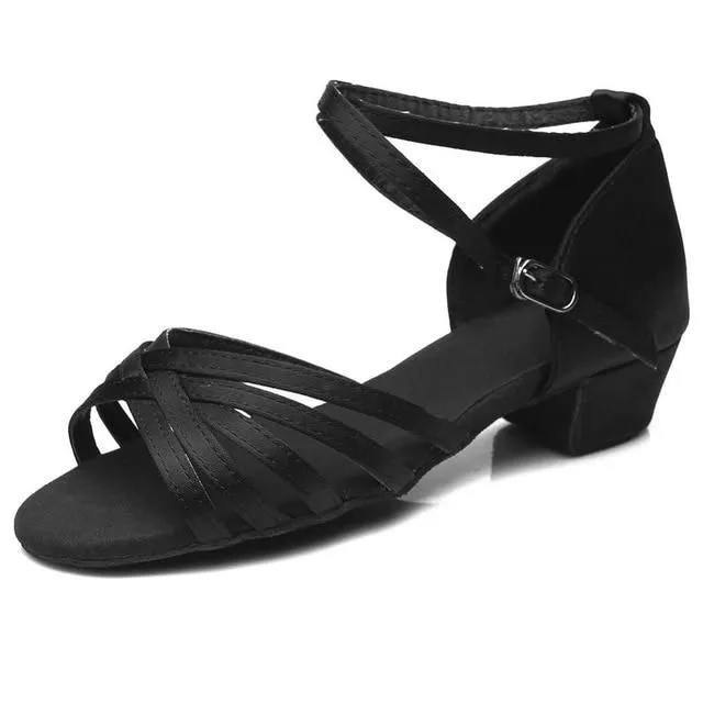 Scarpe da donna per balli latini 4 black-1