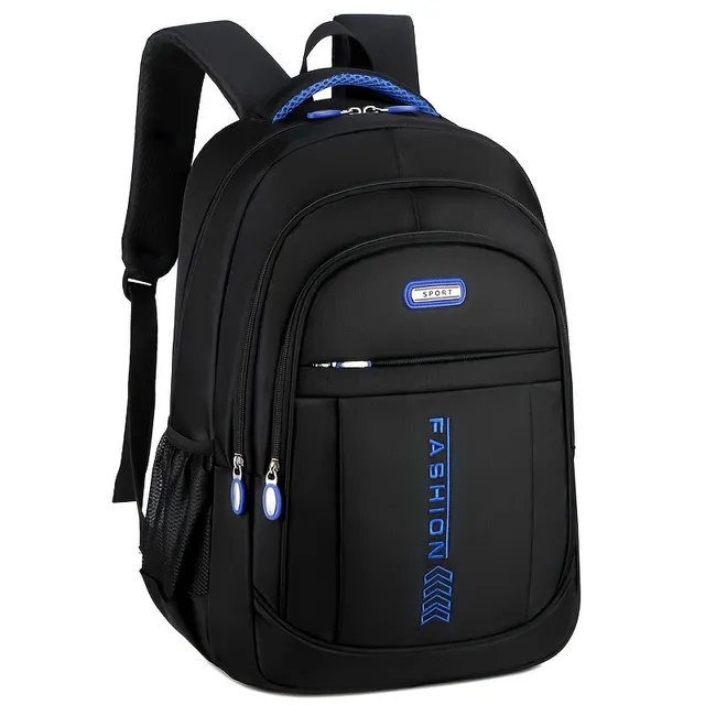 Waterproof backpack with large capacity, reinforced, suitable for students, leisure and travel.