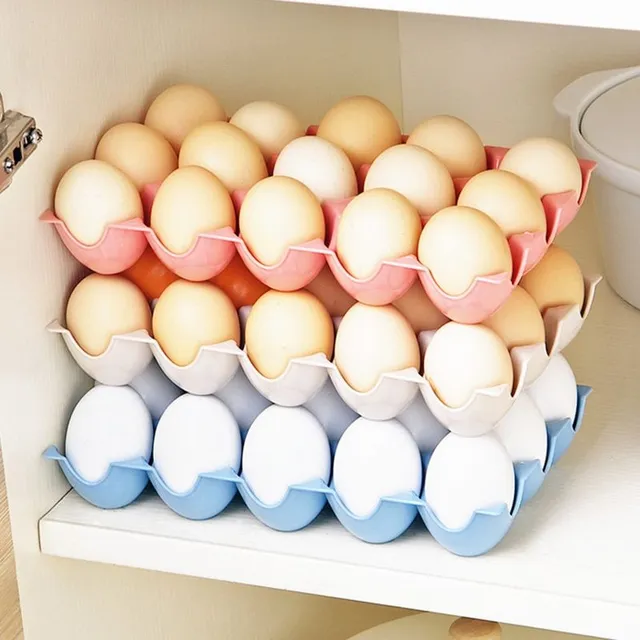 Kuchynský farebný krásny úložný box na vajíčka