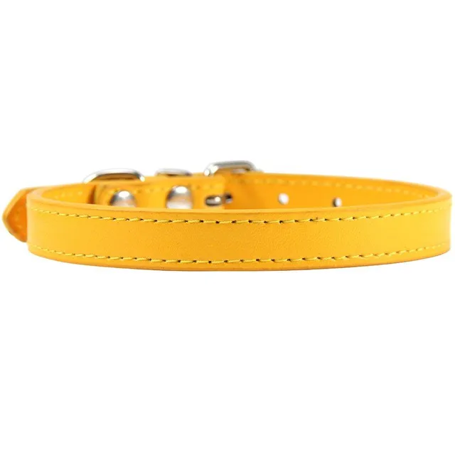 Modern trendy monocolor popular classic artificial leather collar - more colors