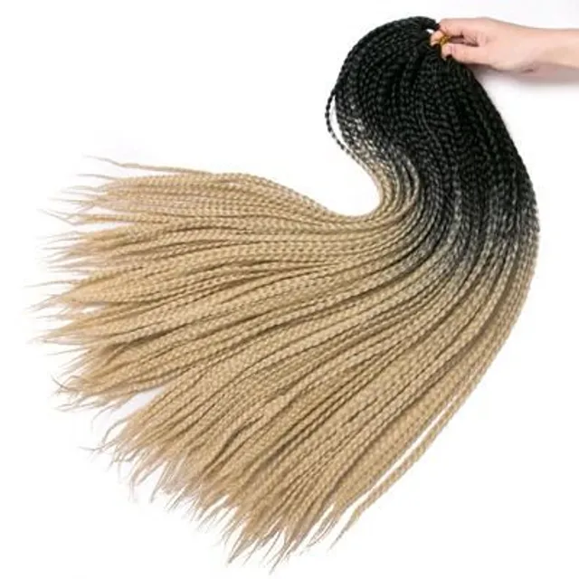 Braided canekalon braids for hair extensions