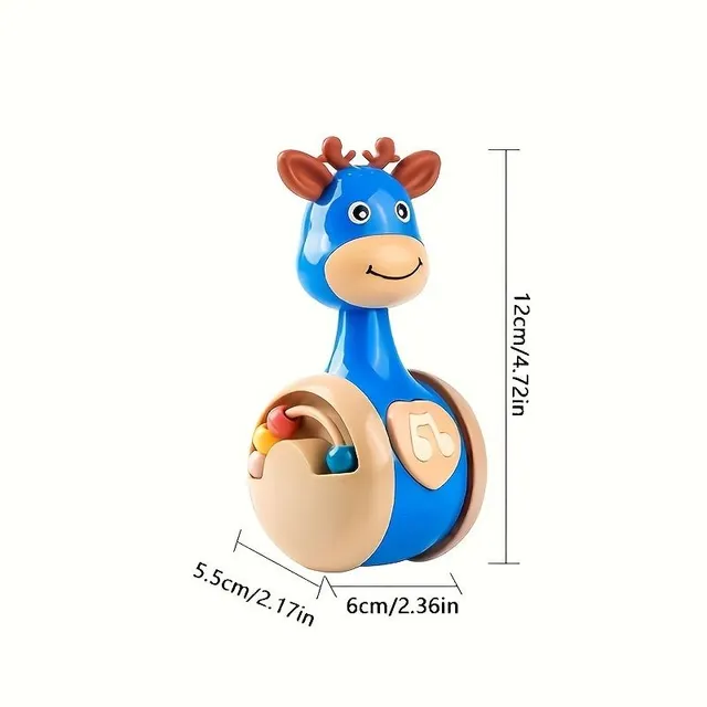 Happy blue giraffe cup with music for babies - ideal for early learning and entertainment