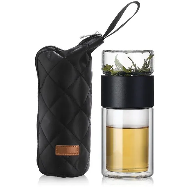 Tea bottle with case