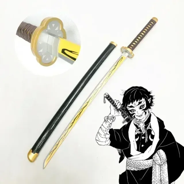 Katana din plastic potrivită pentru expoziție în stilul anime Demon Slayer - diverse tipuri