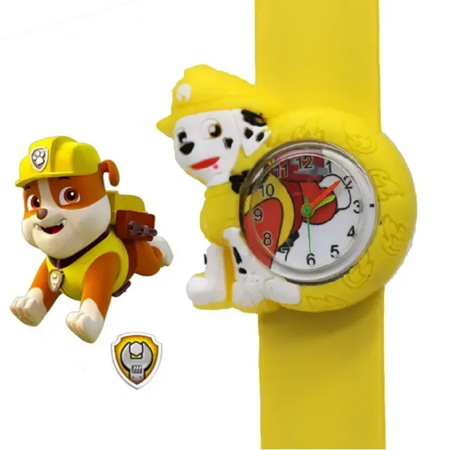 Montre analogique pour enfants avec des motifs des héros de la série Paw Patrol