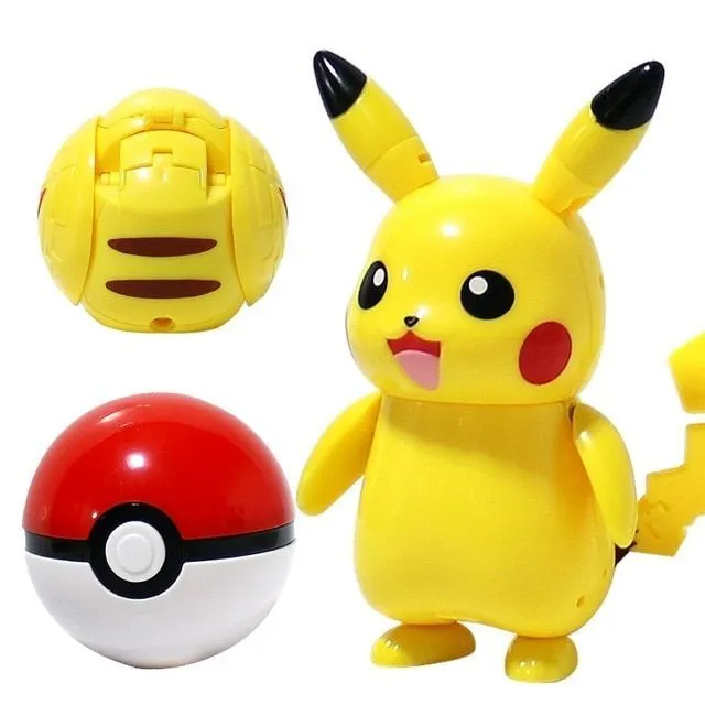 Cute Pokemon figures + pokeball