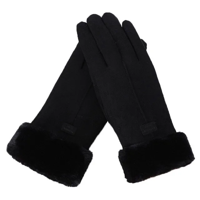 Ladies luxury gloves with wool lining Marika