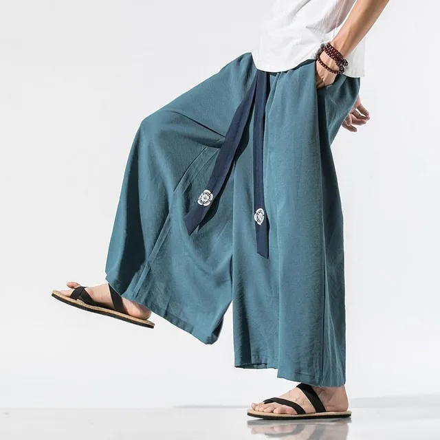 Wide leg bushido fighter trousers