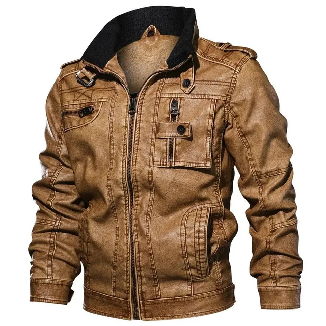 Veste en cuir pour homme Michele