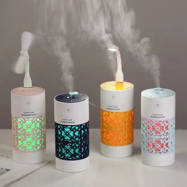 Fashion essential oil diffuser / humidifier with LED lighting