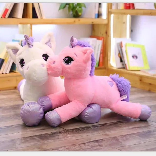 Unicorn de lux din pluș 80cm/110cm