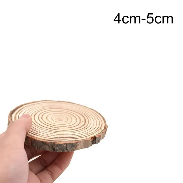 Natural round wooden coaster under a cup for tea, coffee or drinks