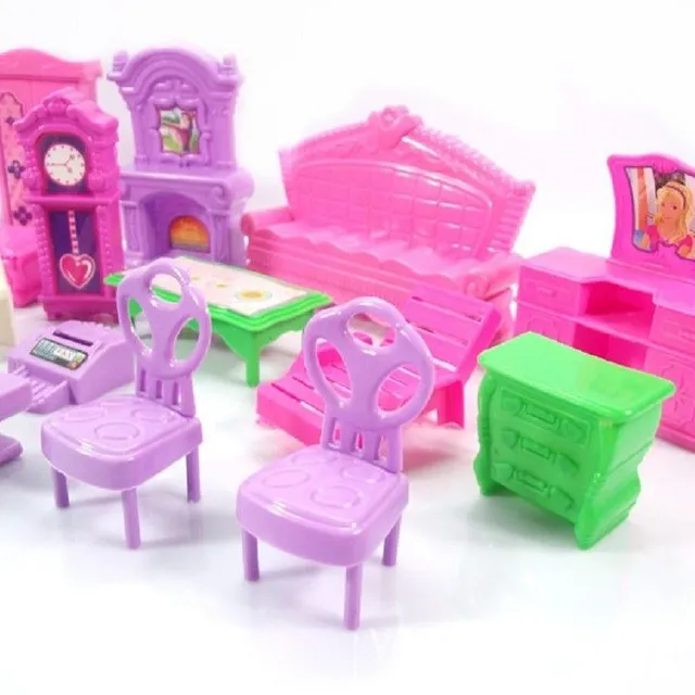 Furniture for doll 22 pcs