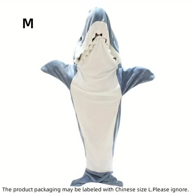 Shark blanket for adults with hood - Pleasant warm hug in the form of a shark