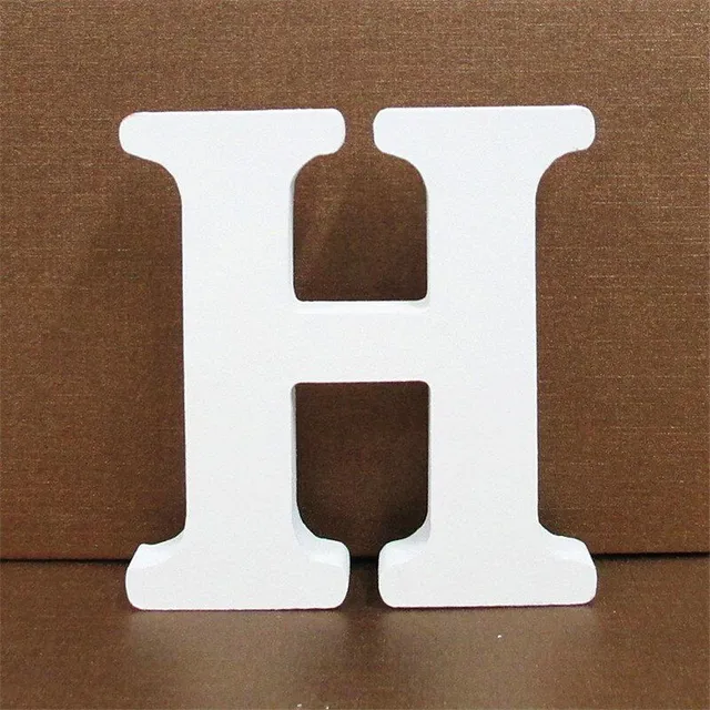 Decorative wooden letter