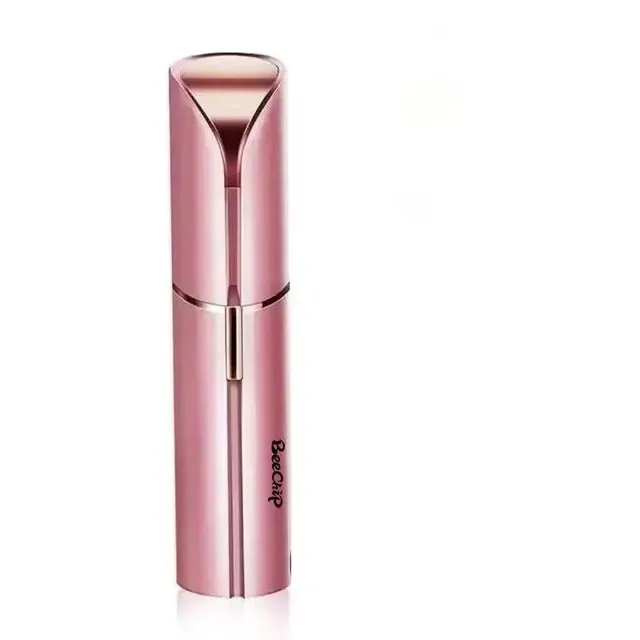 Travel electric razor for 1 AA battery for women Mini razor with rotating head Women's electric epilator in the shape of lipstick 9 cm