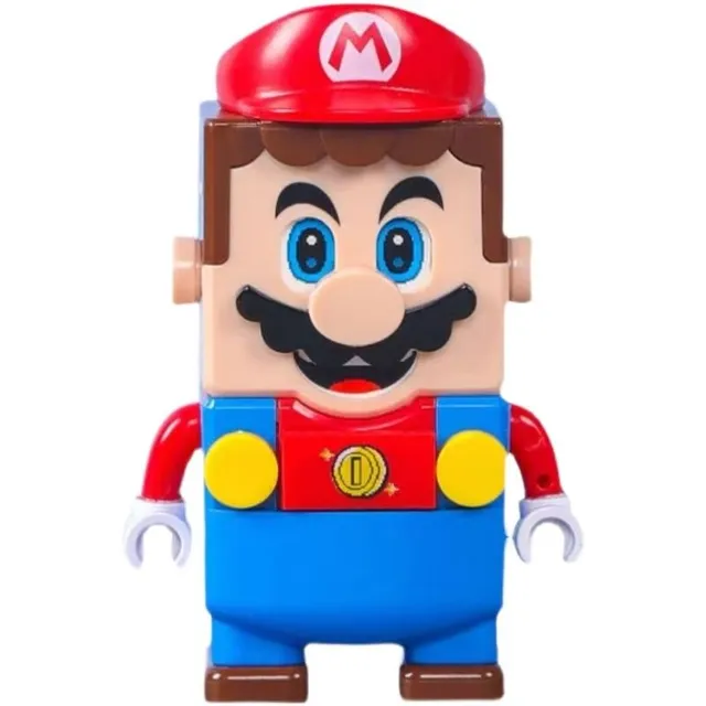 Trendy stavebnicová postavička v motivech Super Mario