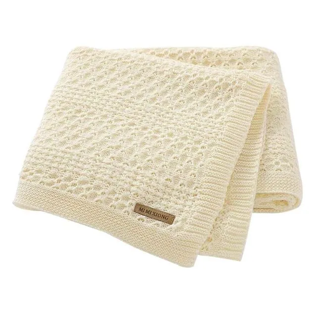 Beautiful knit blanket for baby 80x100cm - more colors