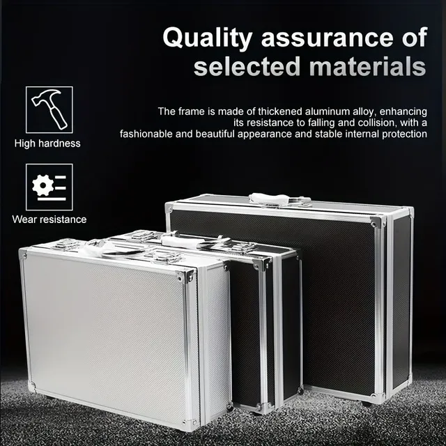 Uniwersalne aluminiowe pudełko do narzędzi, dokumentów