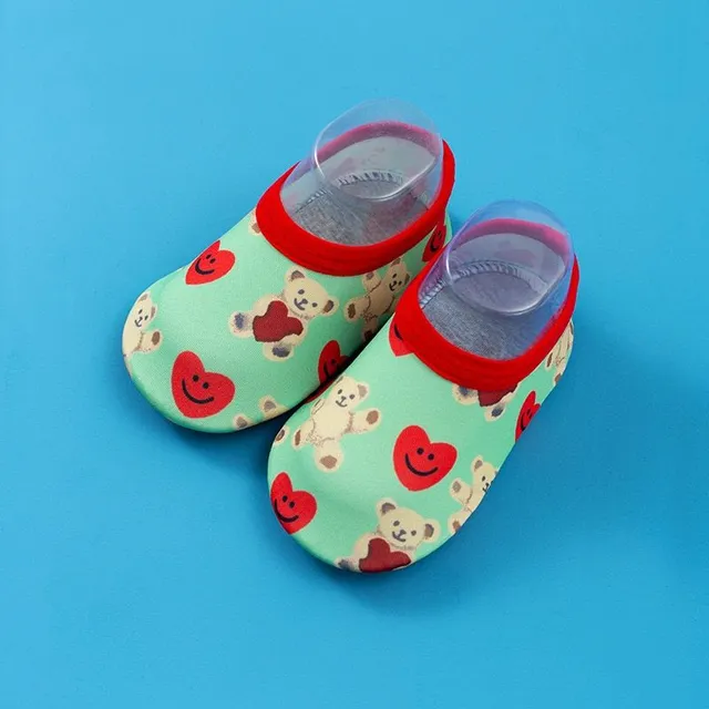 Children's original stylish modern colorful summer shoes in water with various prints Aofia