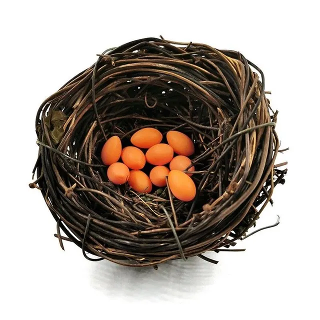 Decorative nest with eggs